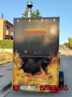 Graffiti Mural Decoracion Food Truck Terramadre Fuego 300x100000